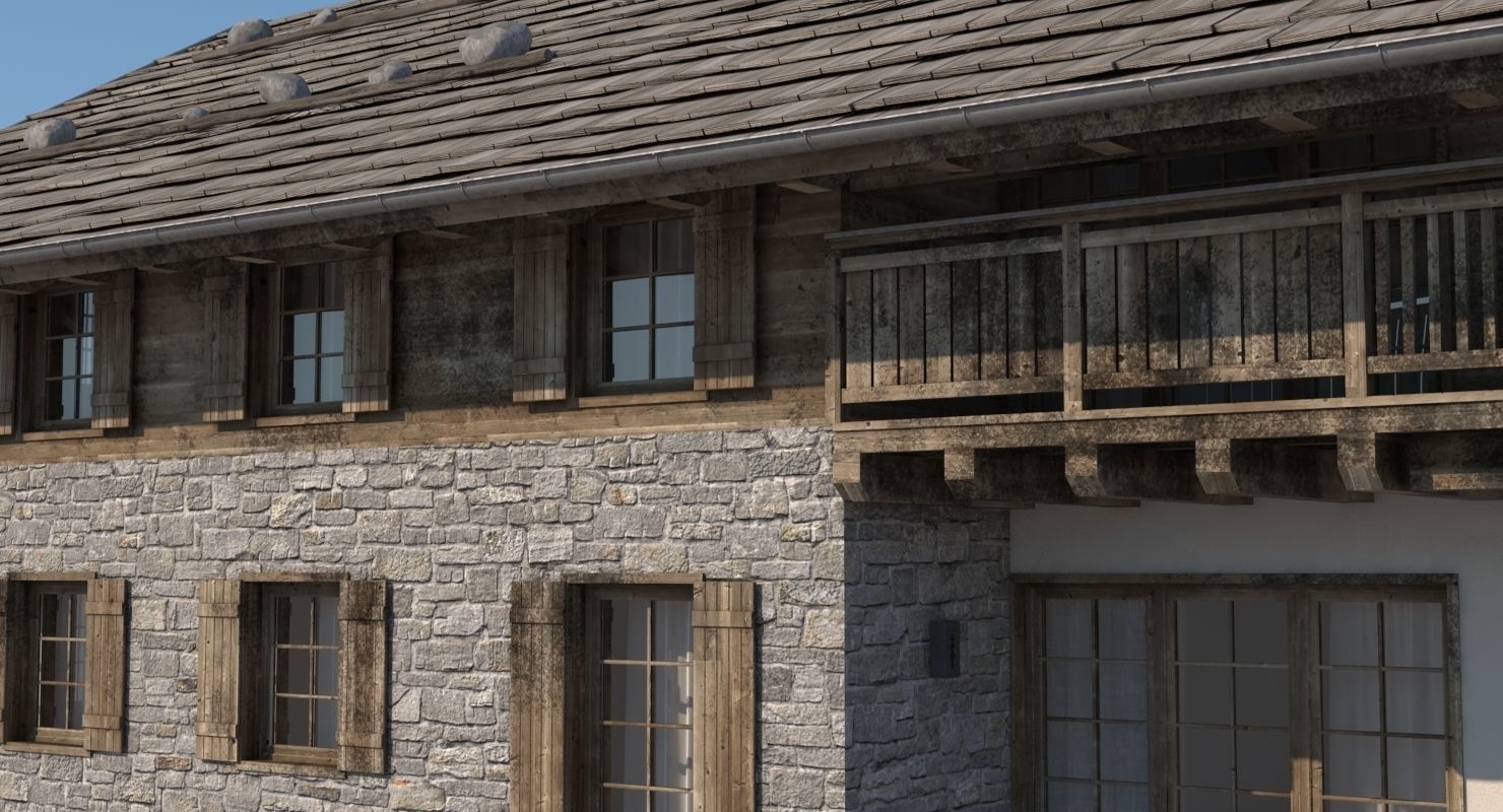 Chalet 001 3D model_10