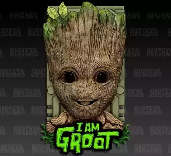 I am Groot 3D model