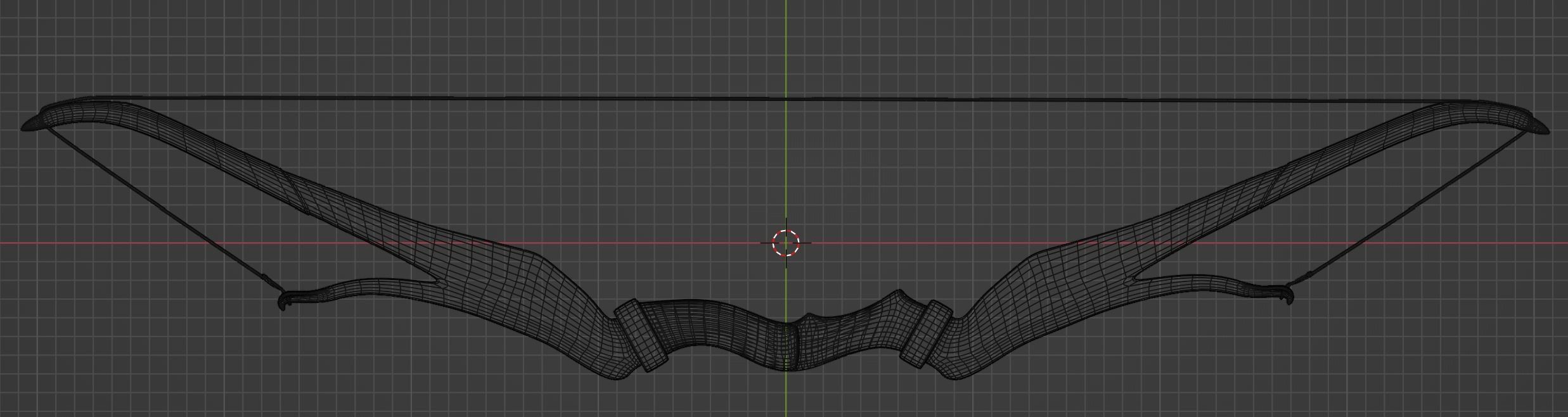 Fantasy Recurve Bow 3D model_9