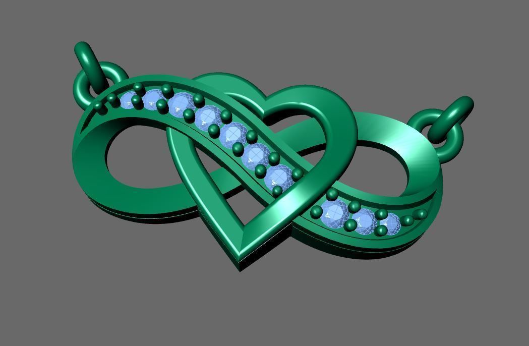 TWIST HEART PENDENT 3D print model_2