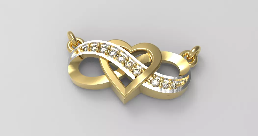 TWIST HEART PENDENT 3D print model_0