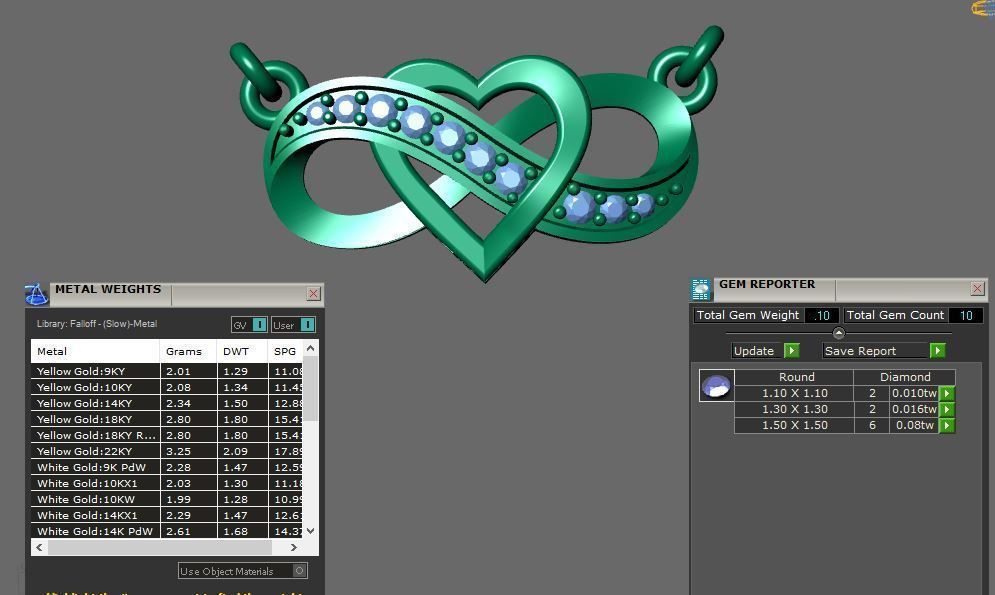 TWIST HEART PENDENT 3D print model_3