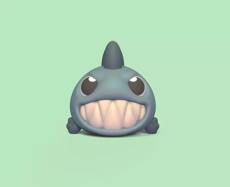Piranha fish 3D print model