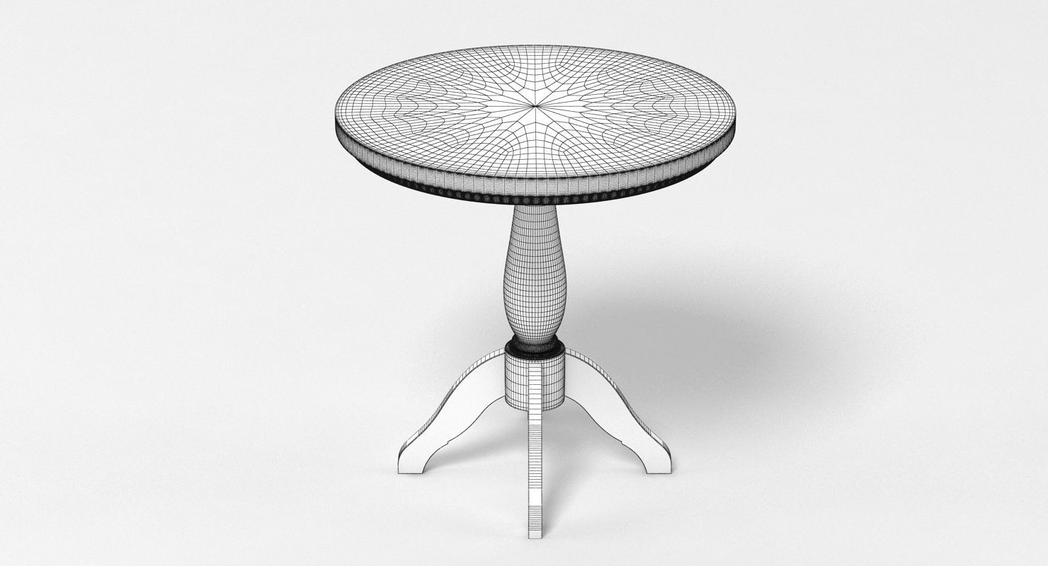 Neptune Henley Side Table 3D model_7