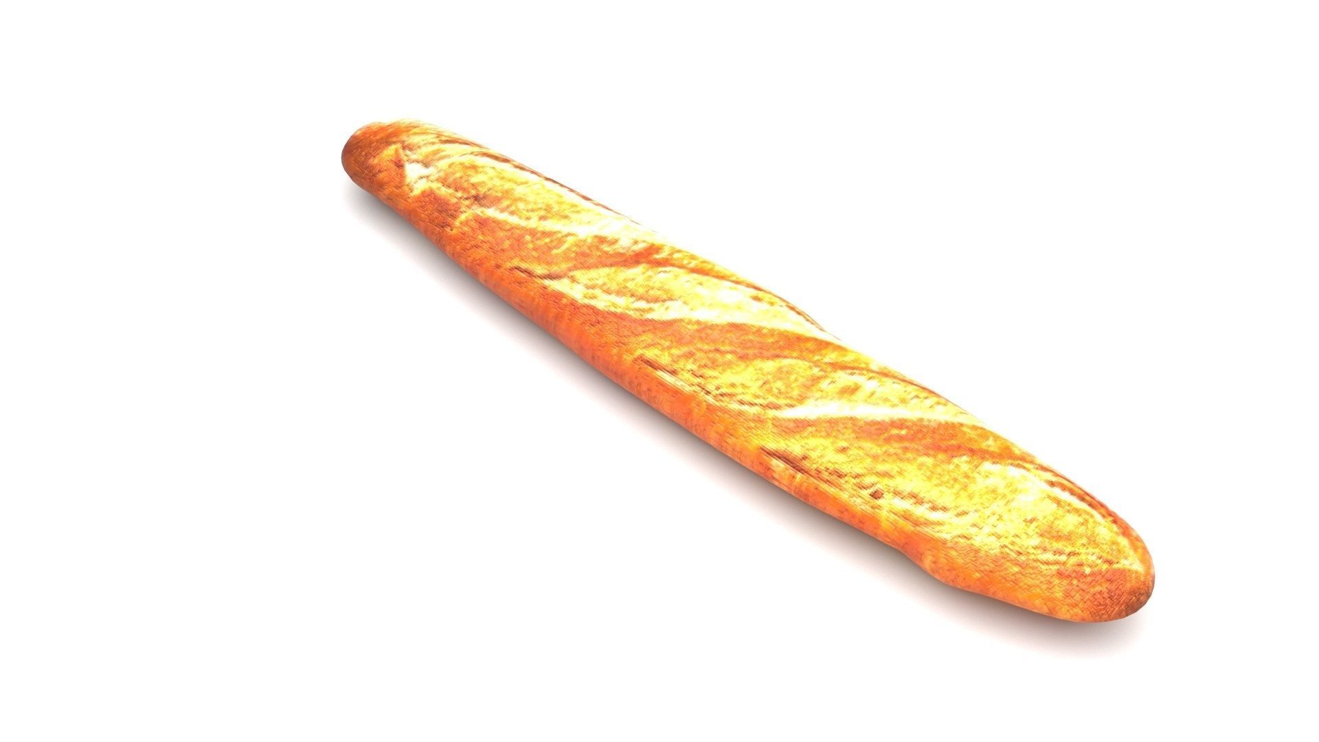 Baguette 3D model_3