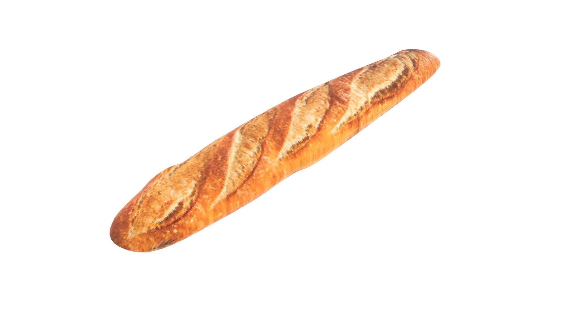 Baguette 3D model_5