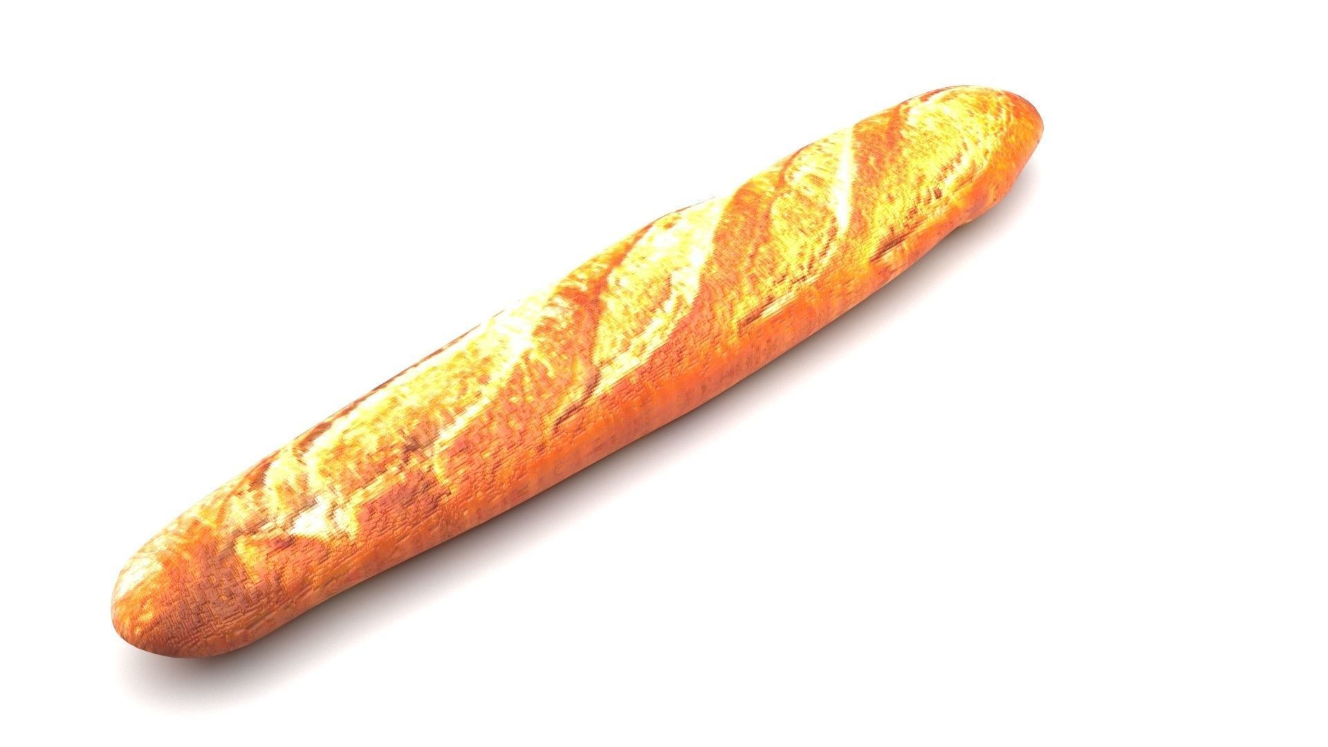 Baguette 3D model_2