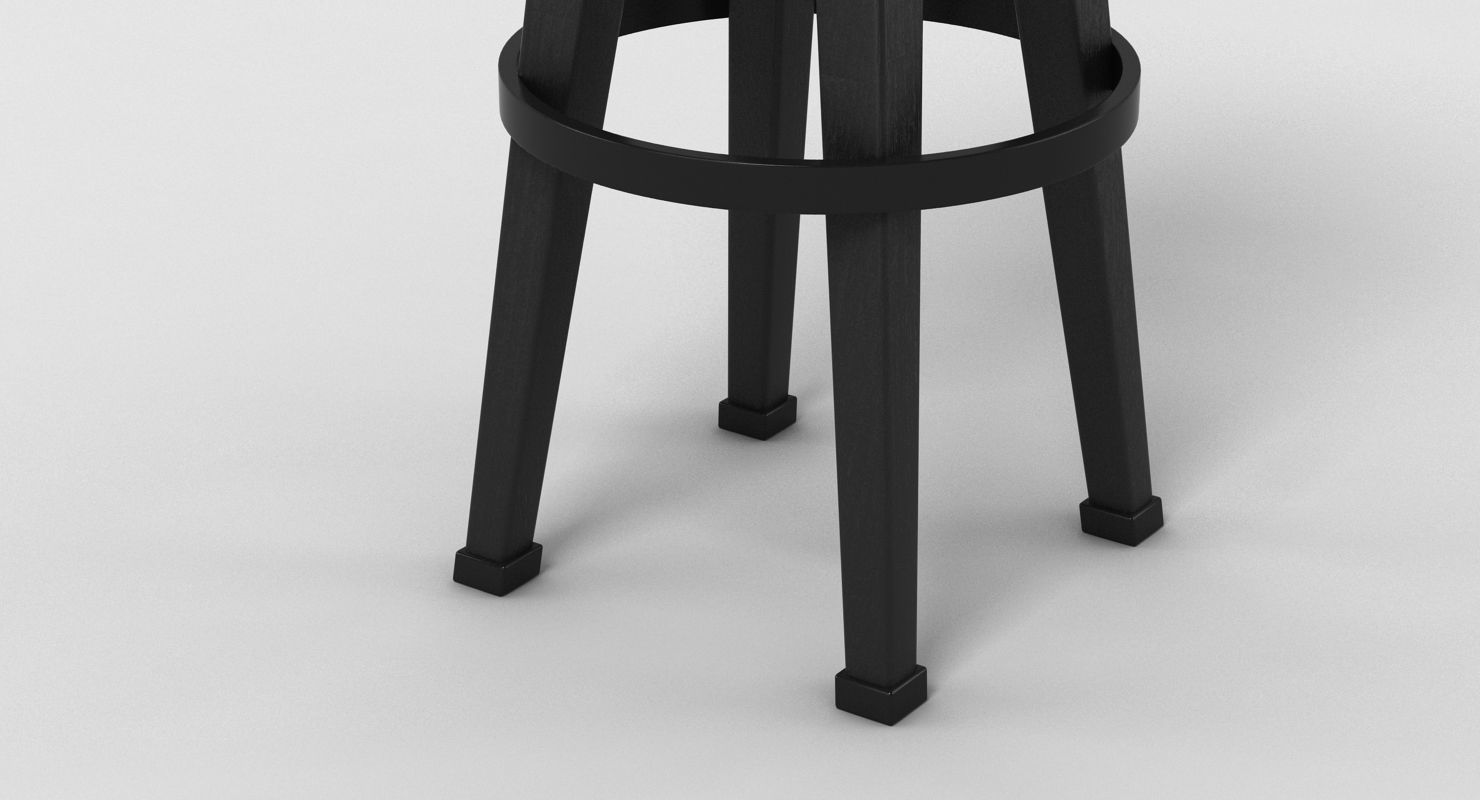 Bar Stool 3 3D model_2