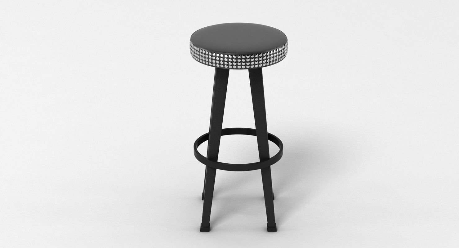 Bar Stool 3 3D model_3