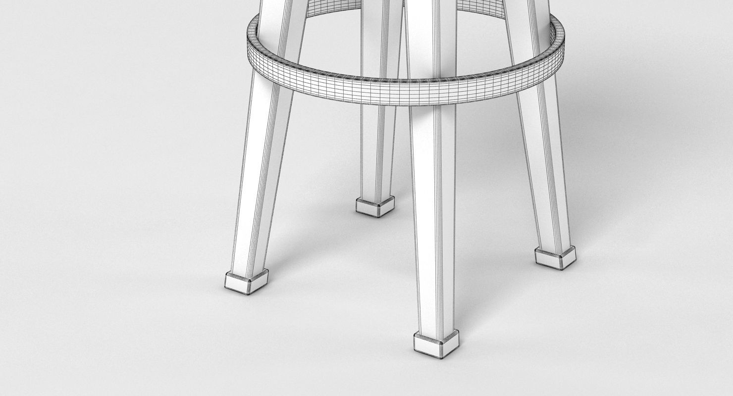 Bar Stool 3 3D model_7