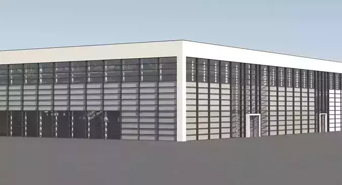 Warehouse 8 industrial building with roof