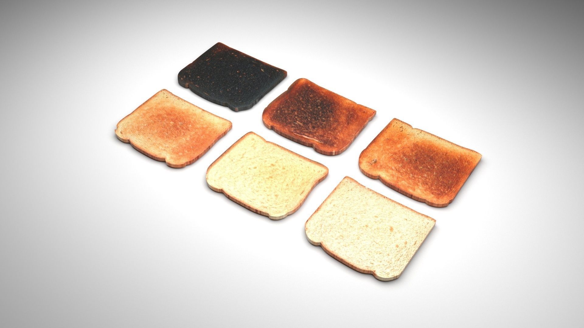 Toasts Collection 3D model_3