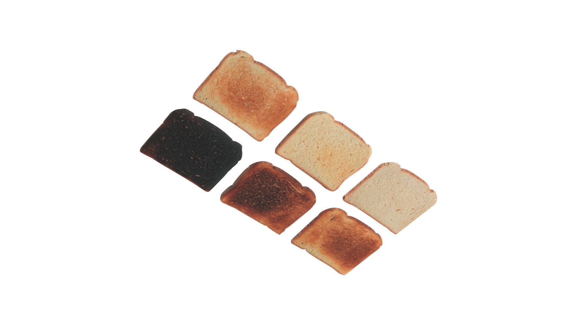 Toasts Collection 3D model_12