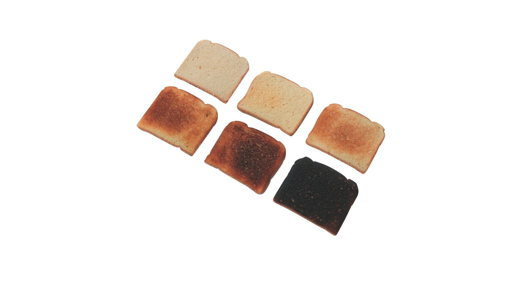 Toasts Collection 3D model_7