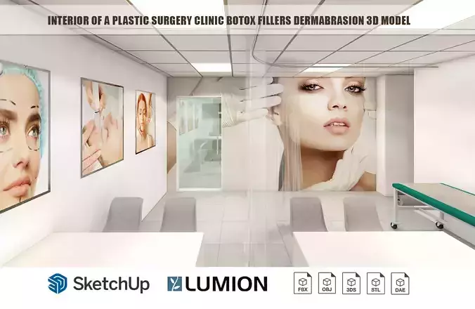Interior of a Plastic surgery clinic Botox Fillers Dermabrasion