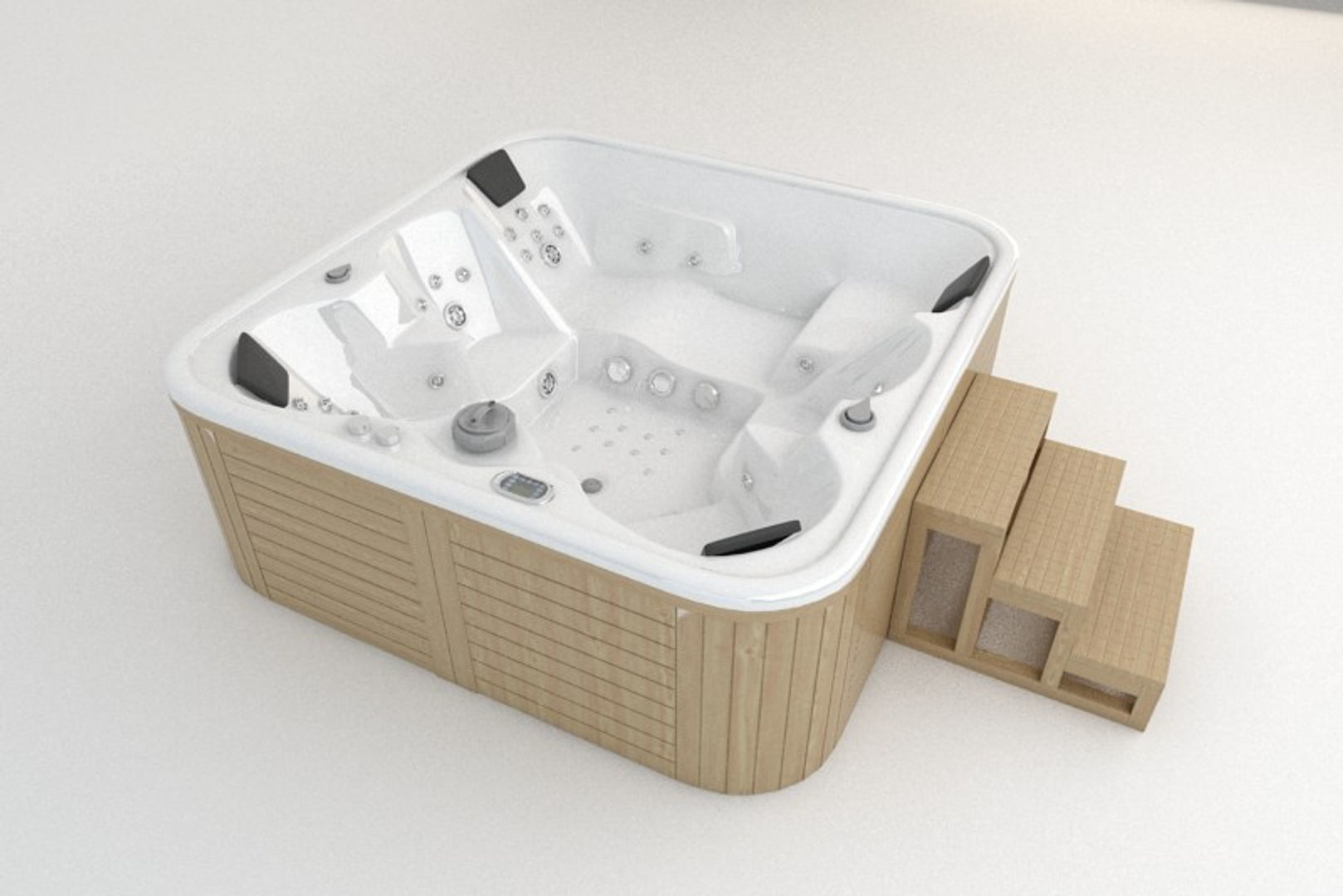 Whirlpool Jacuzzi Hot Tub 1 3D model_1