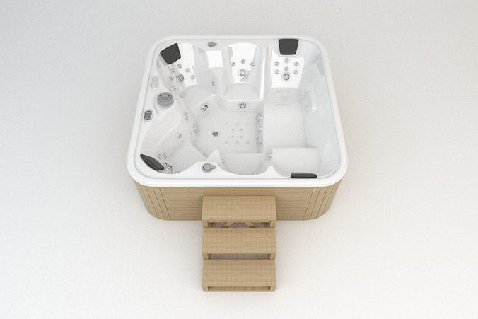 Whirlpool Jacuzzi Hot Tub 1 3D model