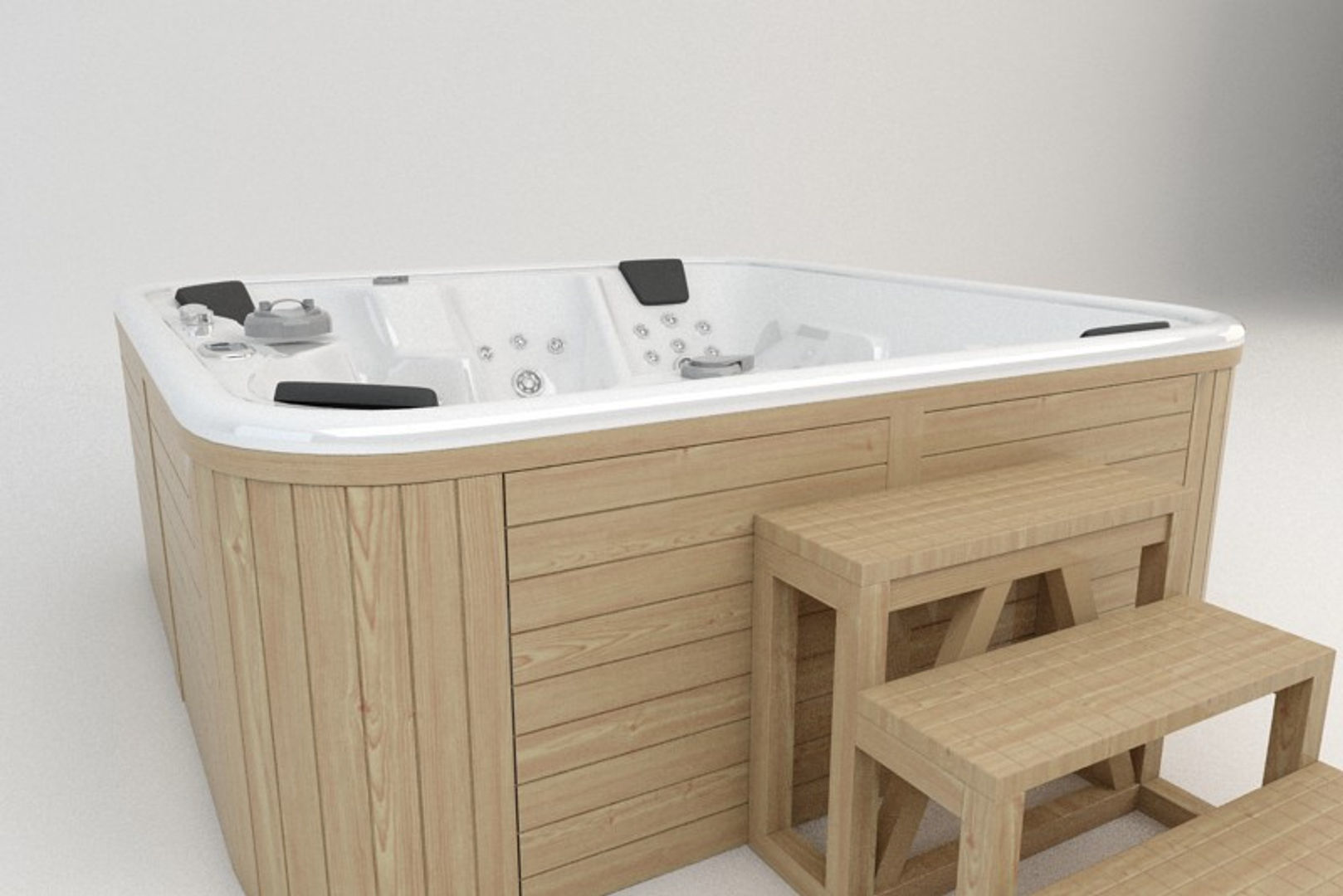 Whirlpool Jacuzzi Hot Tub 1 3D model_5