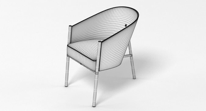 Coste Chair 3D model 7