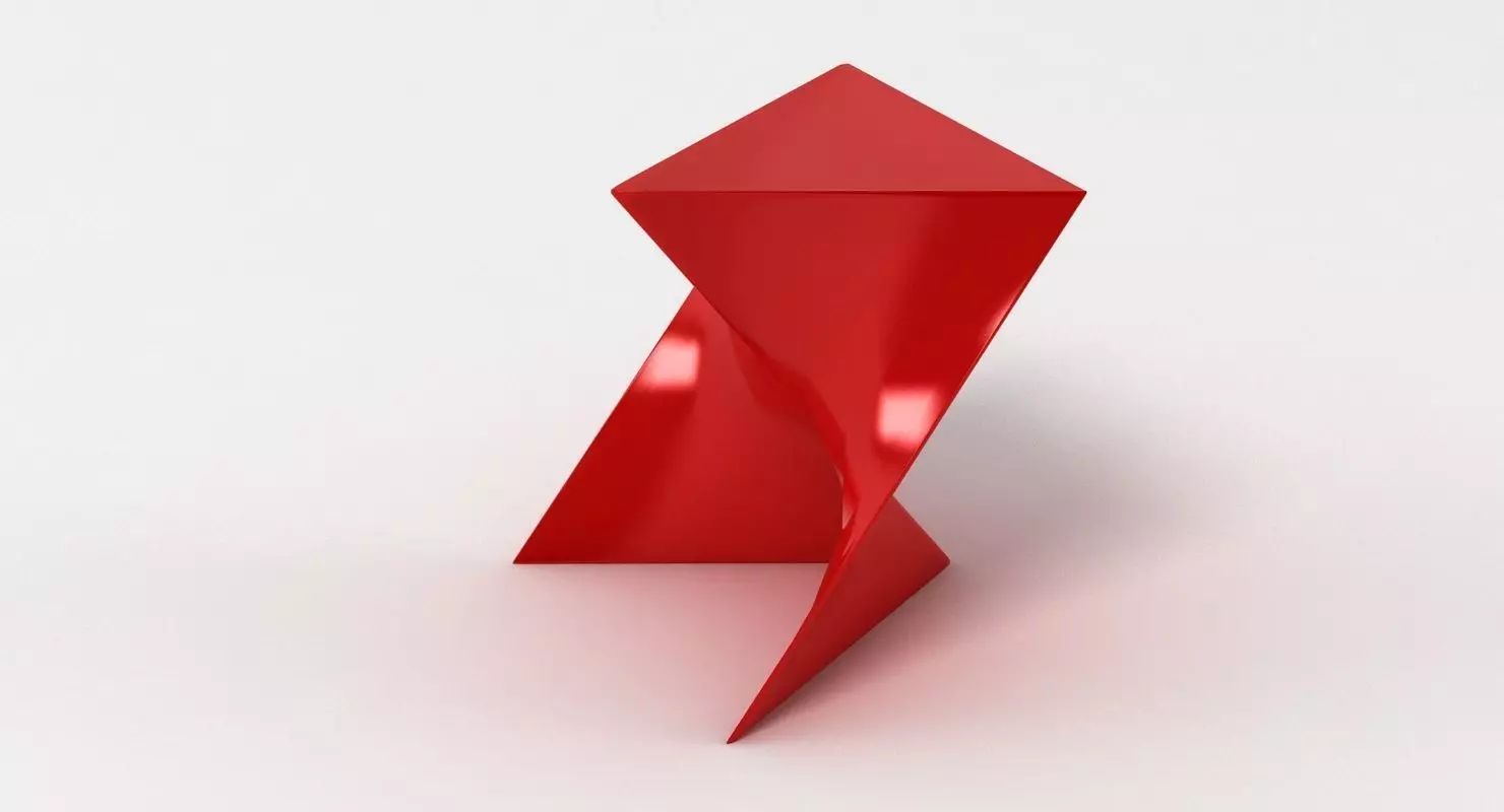 Replica Cedric Ragot Invitro Stool Low-poly 3D model_0