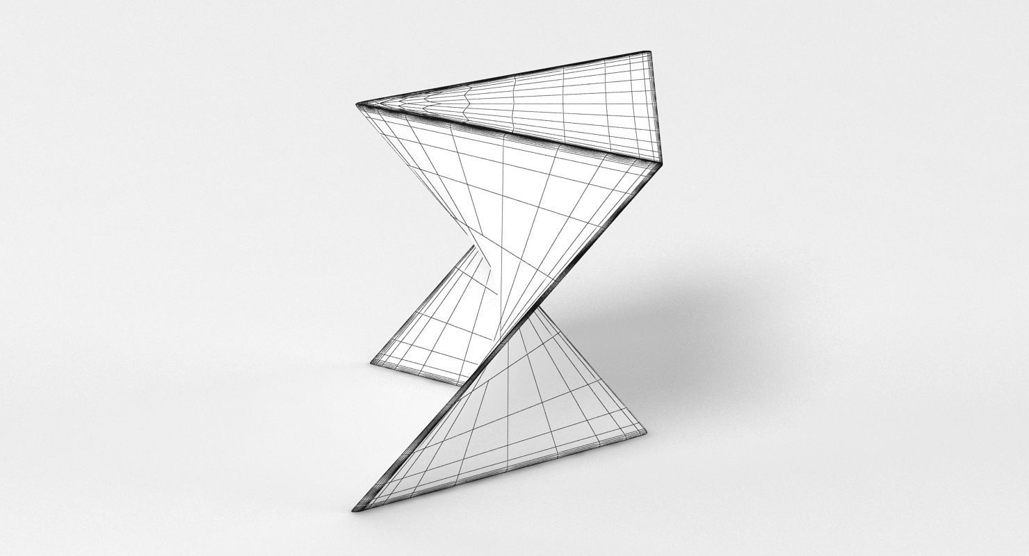 Replica Cedric Ragot Invitro Stool Low-poly 3D model_7