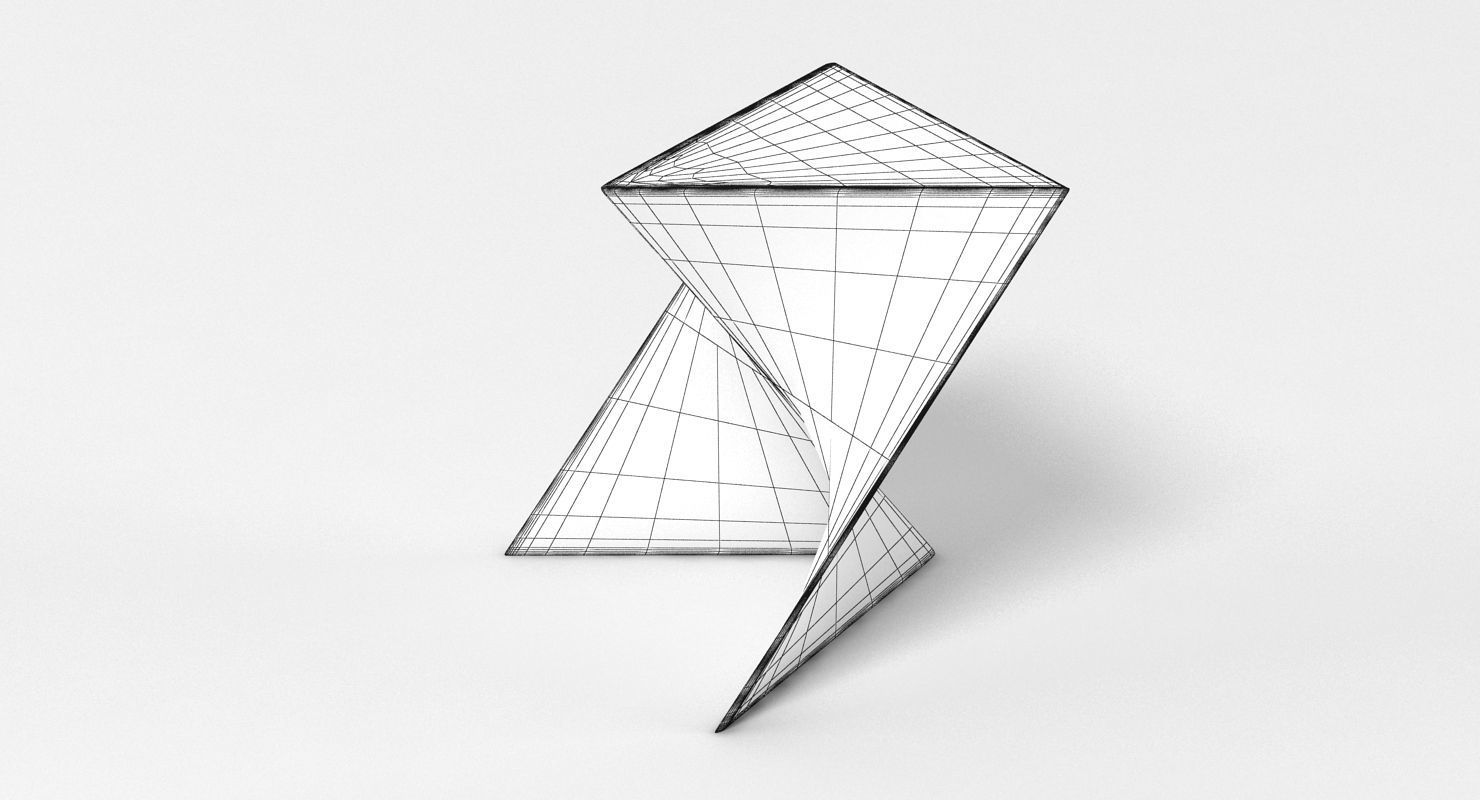 Replica Cedric Ragot Invitro Stool Low-poly 3D model_8