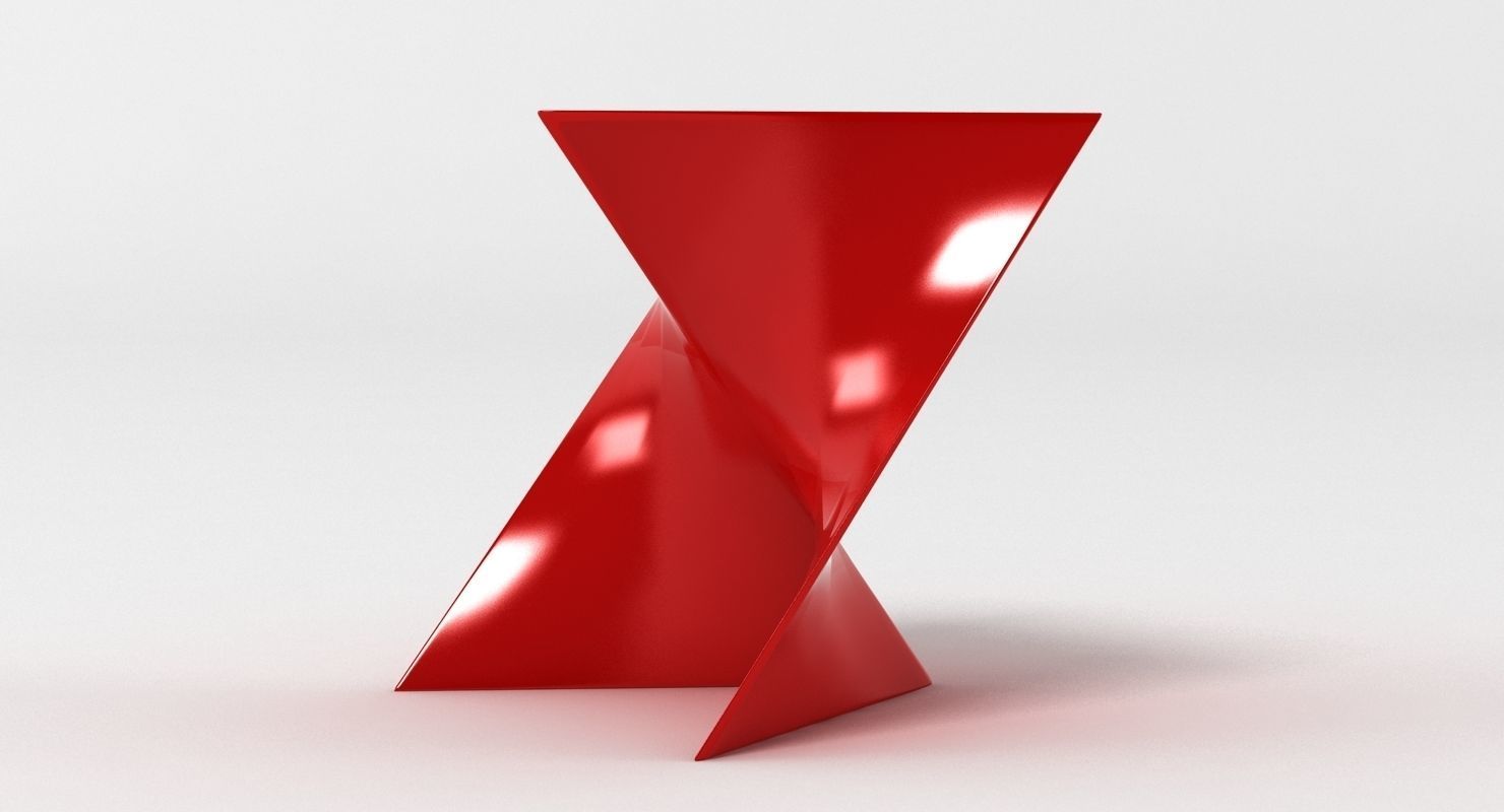 Replica Cedric Ragot Invitro Stool Low-poly 3D model_3