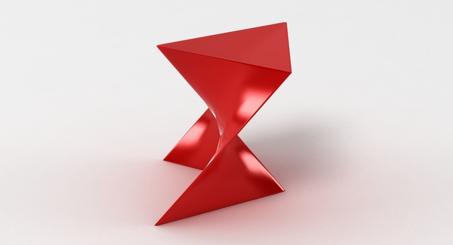 Replica Cedric Ragot Invitro Stool Low-poly 3D model_1