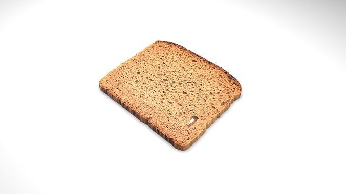 Dark Bread 3D model 2