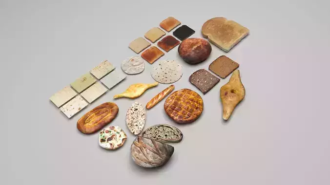 Breads Collection 3D model