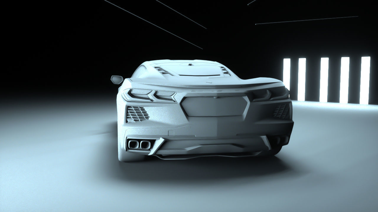 CHEVROLET CORVETTE C8 3D model_2