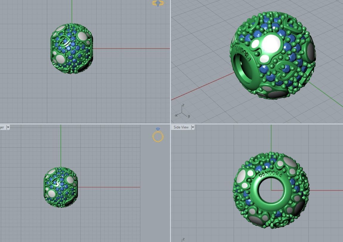pandora jewelry 3D print model_2