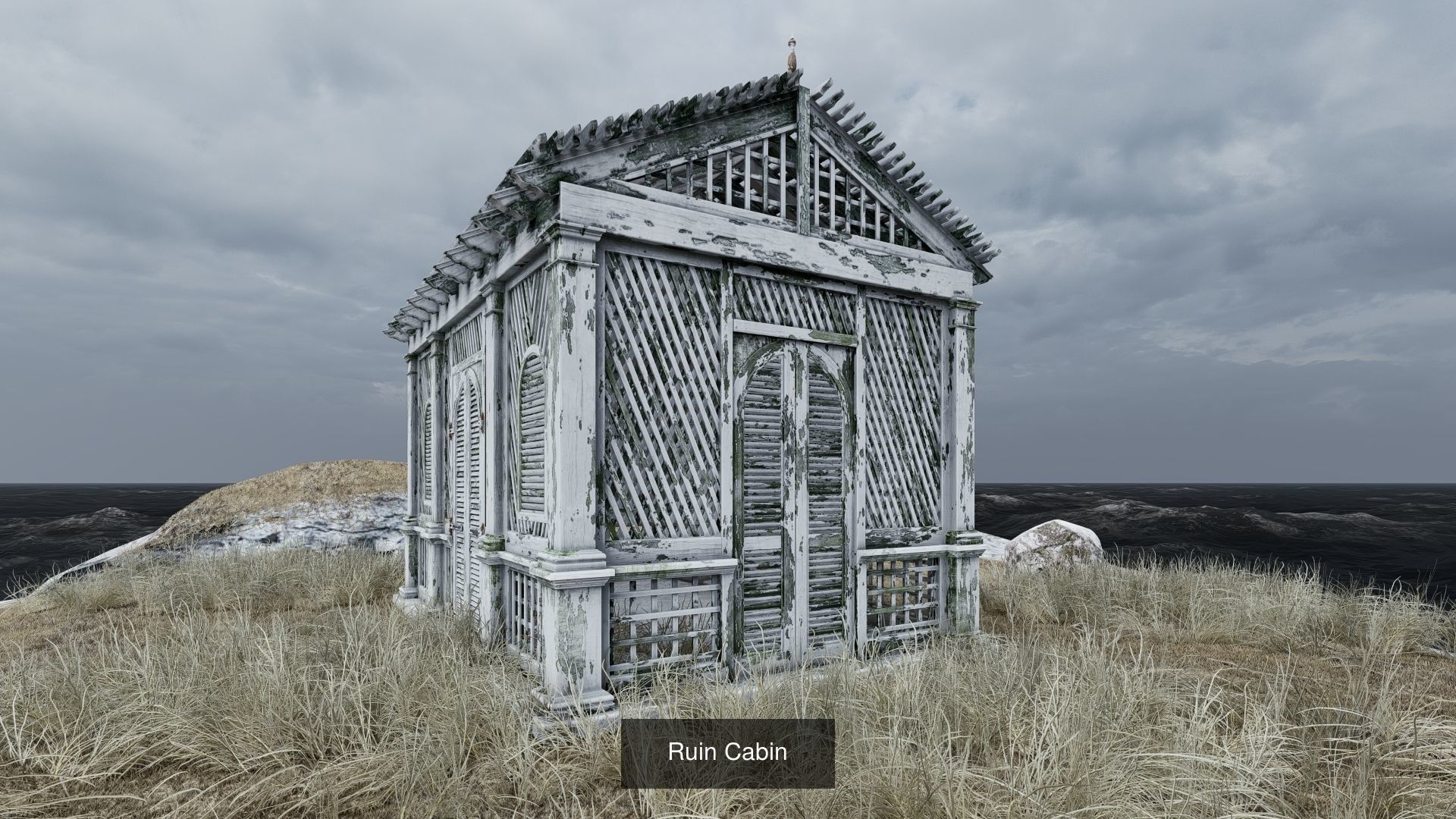 Ruin houses 3D Model Collection_2