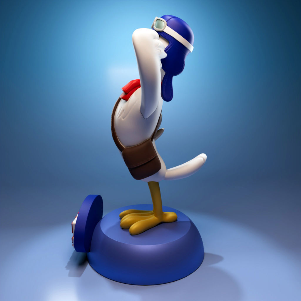 Yankee Doodle Pigeon 3D print model_2