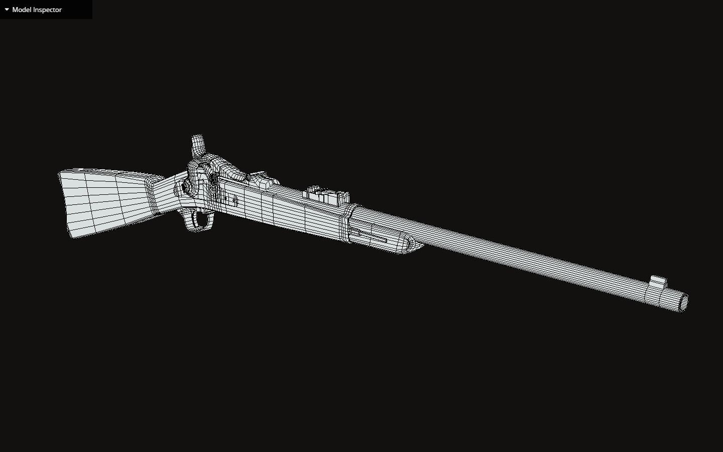 Springfield model 1873 Low-poly 3D model_6