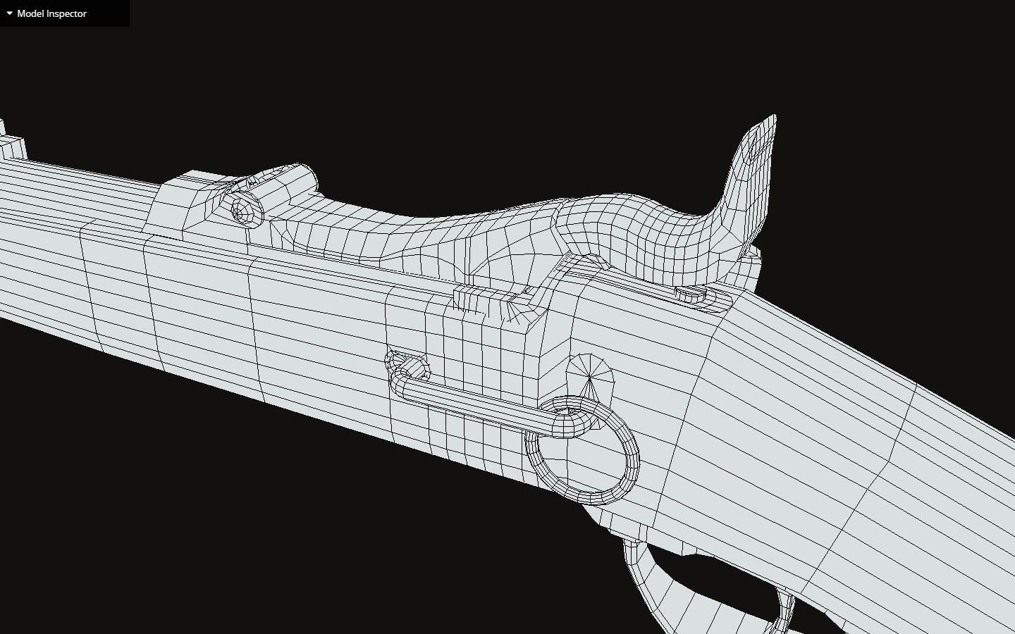 Springfield model 1873 Low-poly 3D model_9