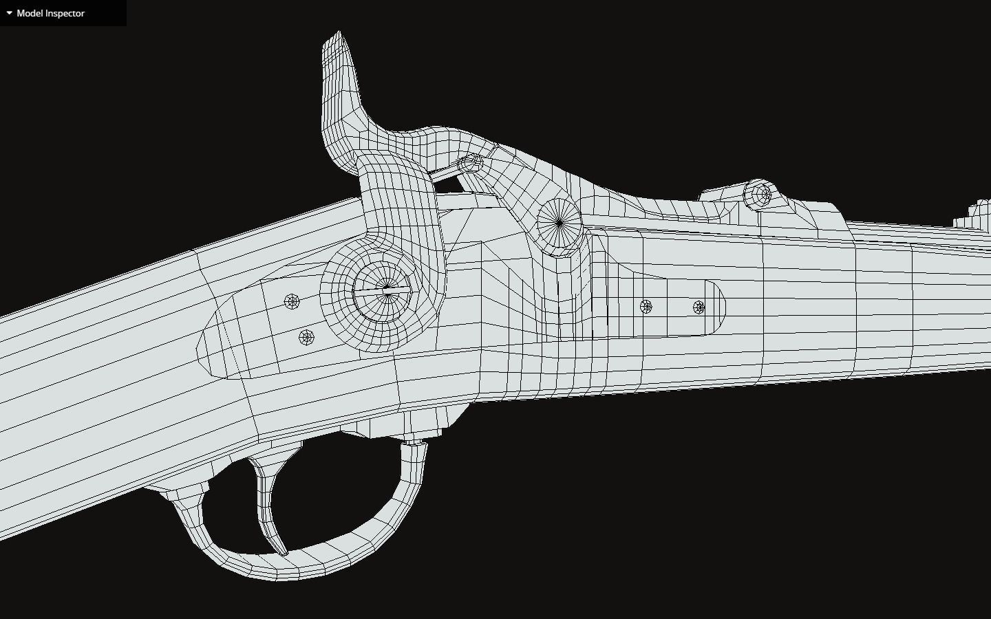 Springfield model 1873 Low-poly 3D model_7