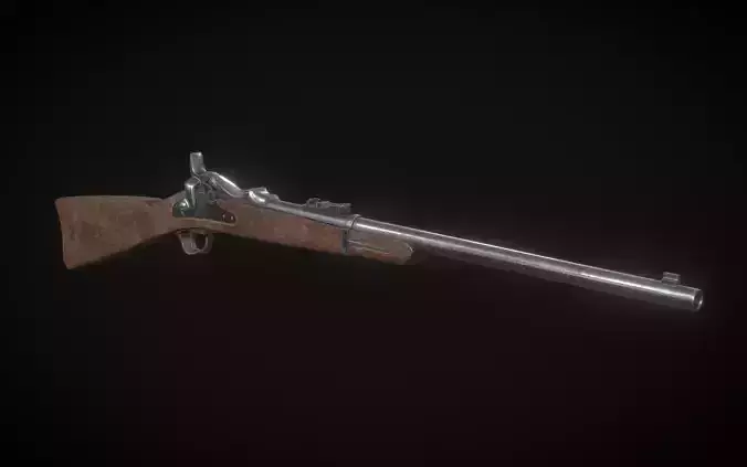 スプリングフィールドモデル1873 ライフル Springfield 1873 3D - TurboSquid 1835404