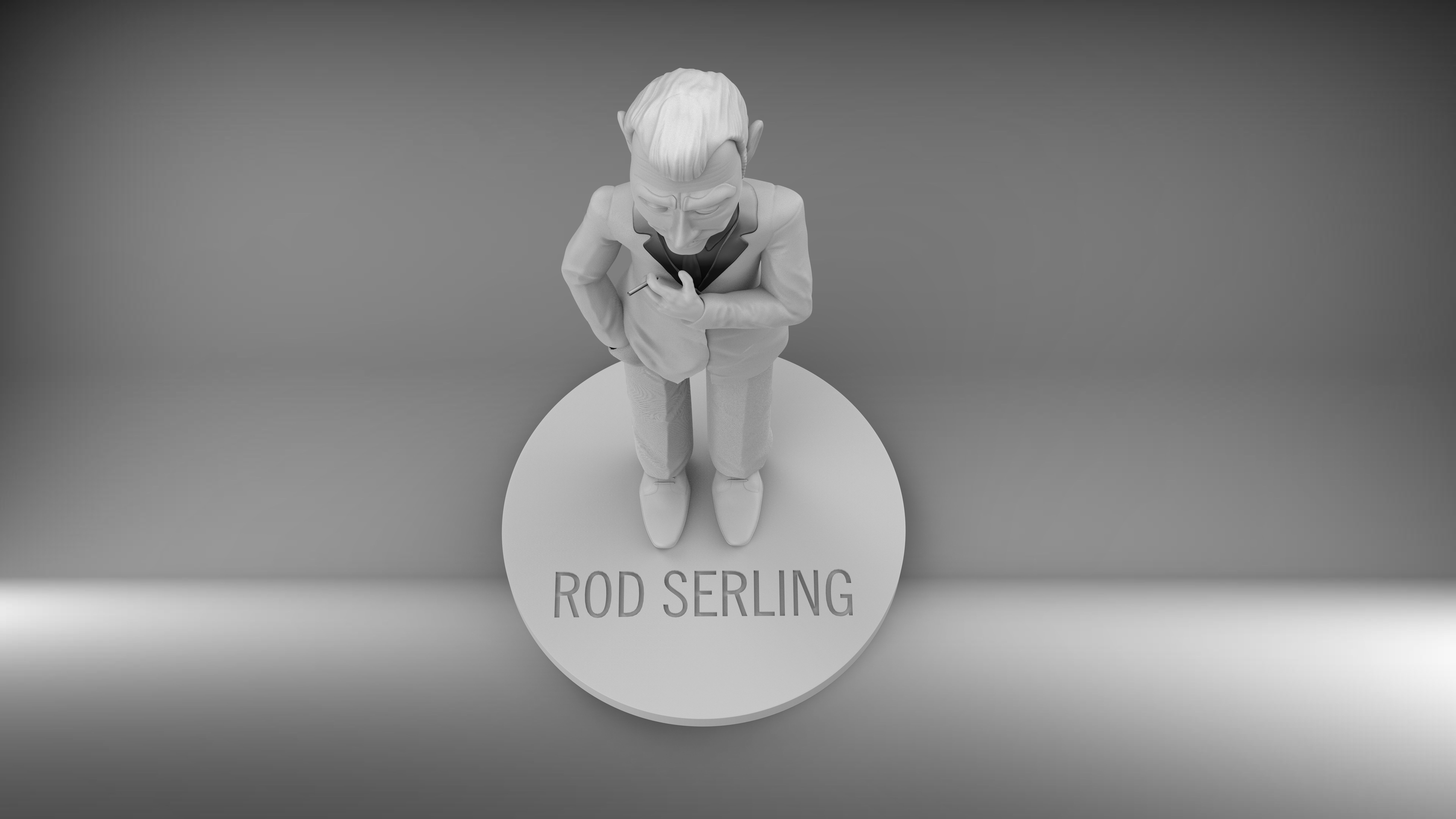 THE TWILIGHT ZONE - ROD SERLING FIGURE 3D PRINT MODEL  3D print model_4