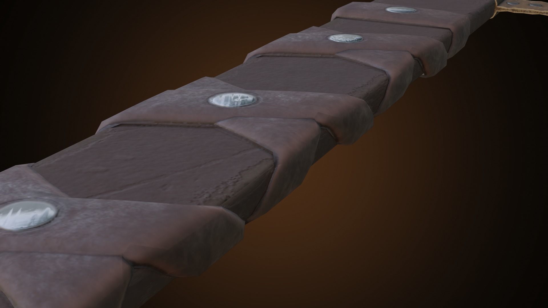 Two hand sword Low-poly 3D model_43