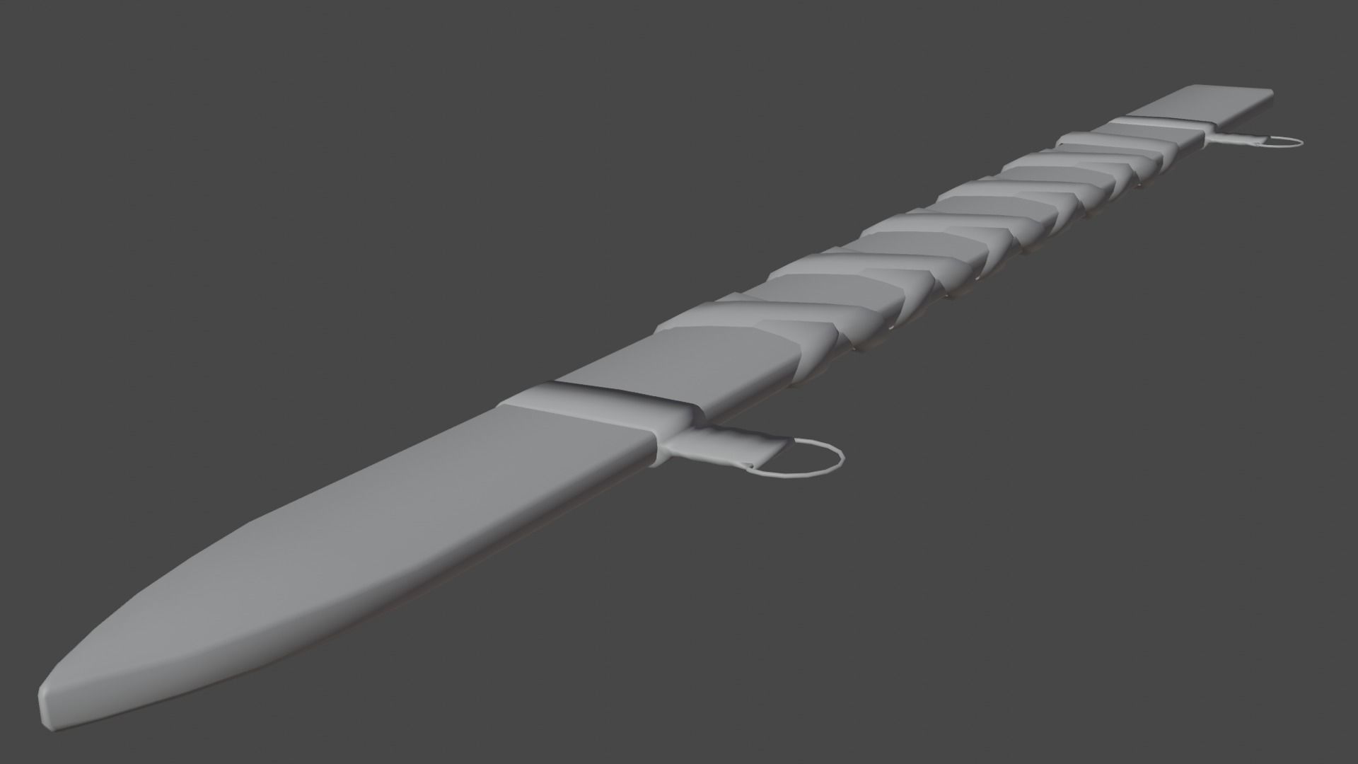 Two hand sword Low-poly 3D model_31