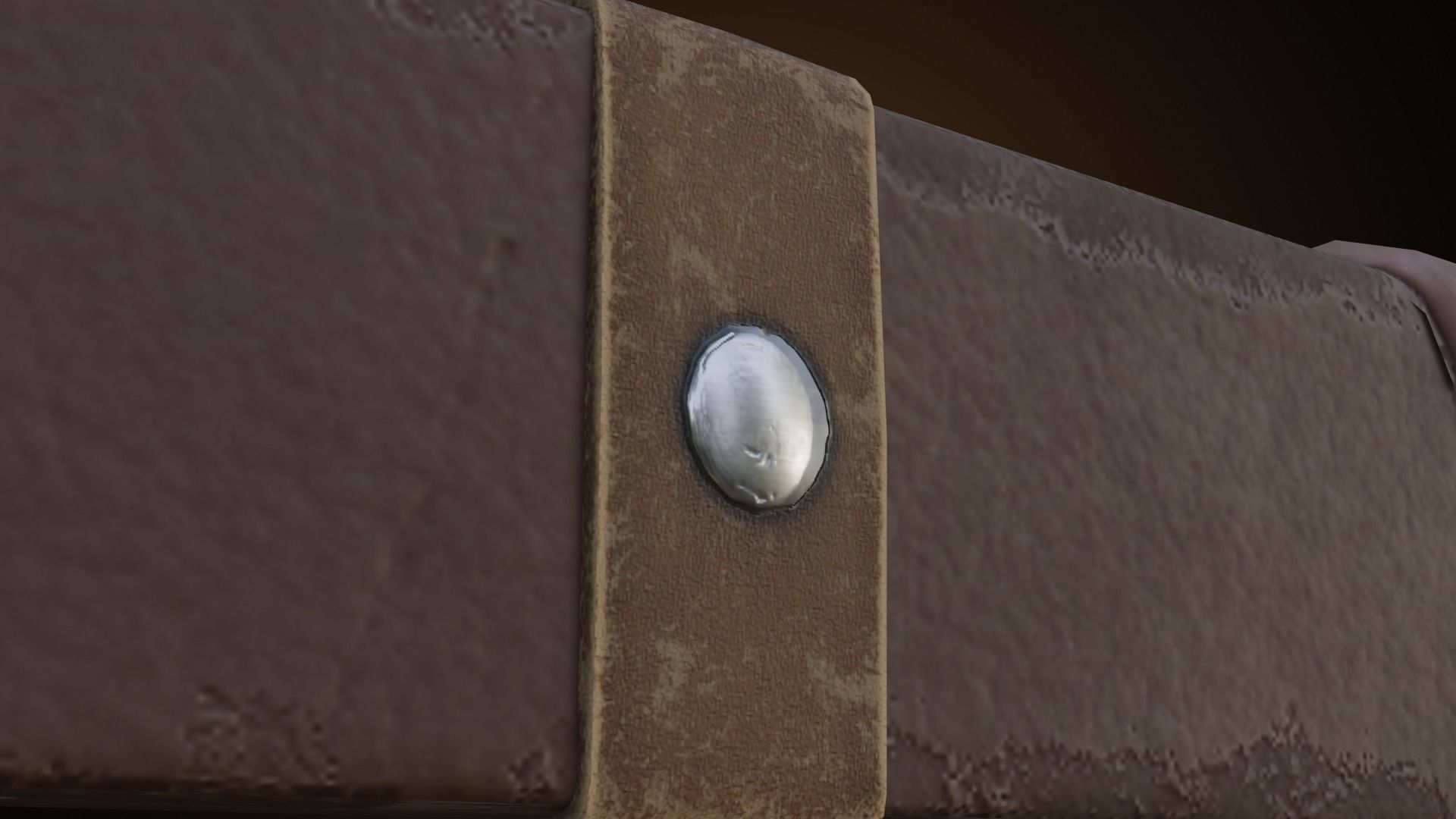 Two hand sword Low-poly 3D model_8