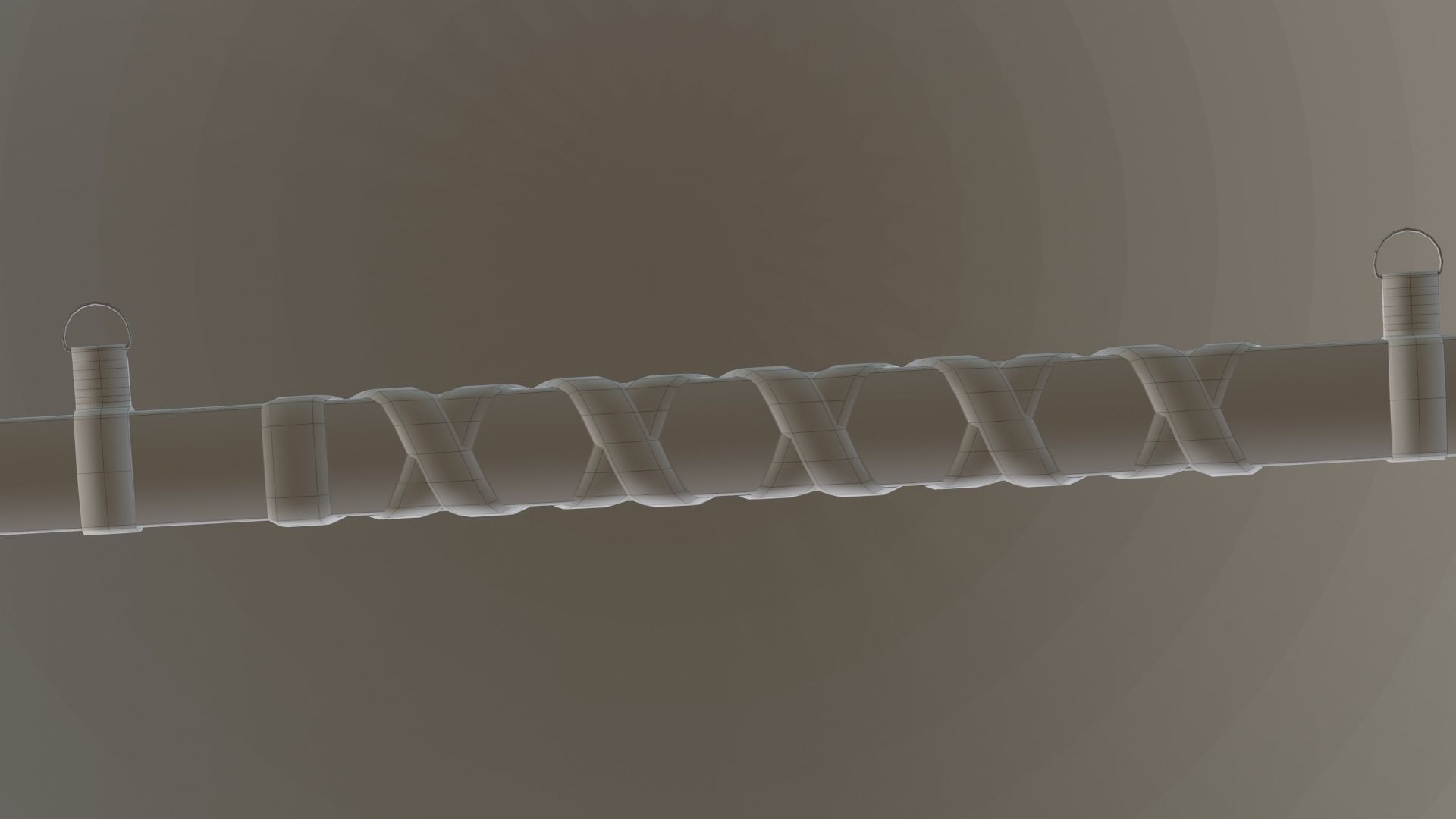 Two hand sword Low-poly 3D model_18