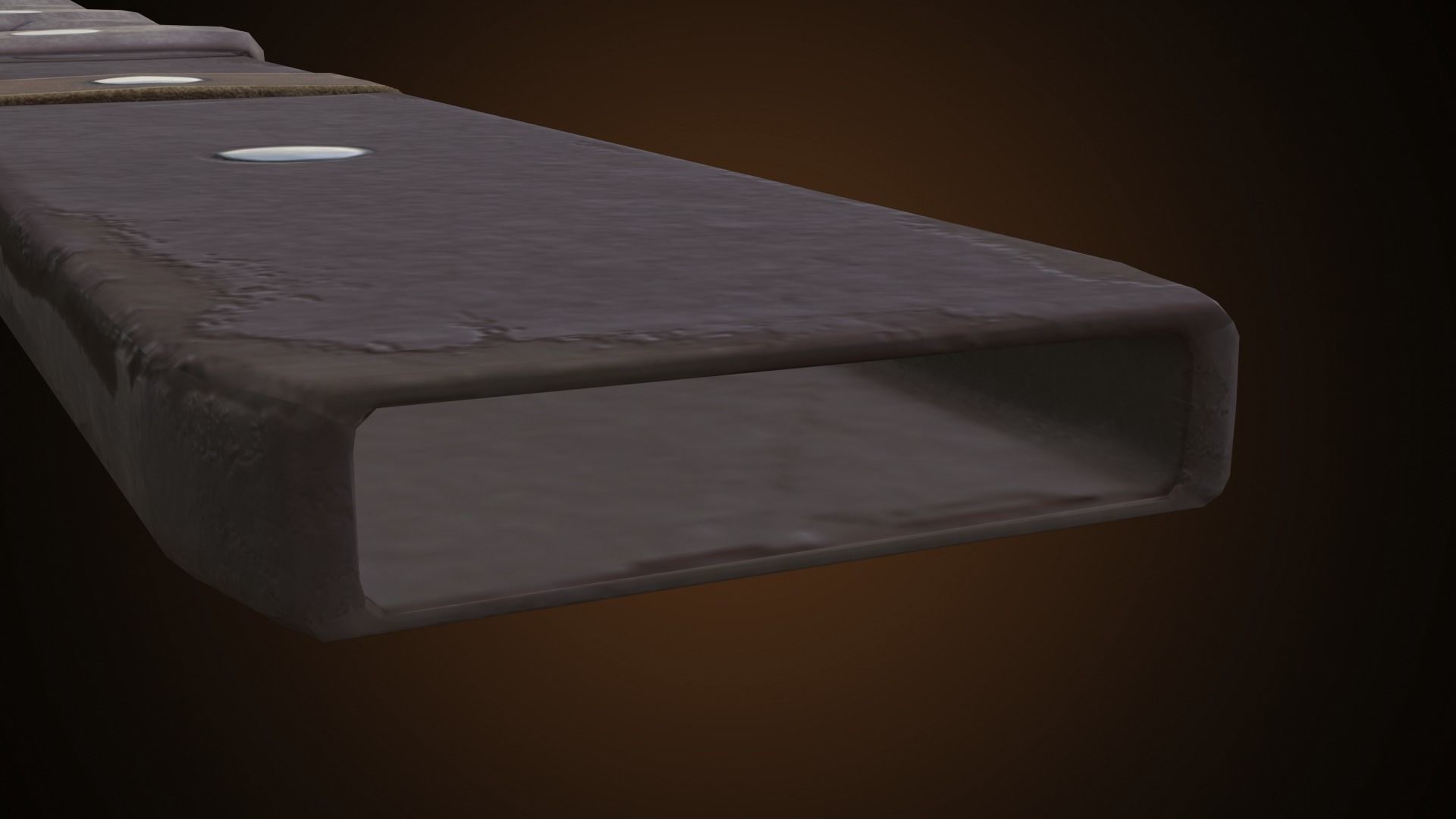 Two hand sword Low-poly 3D model_6