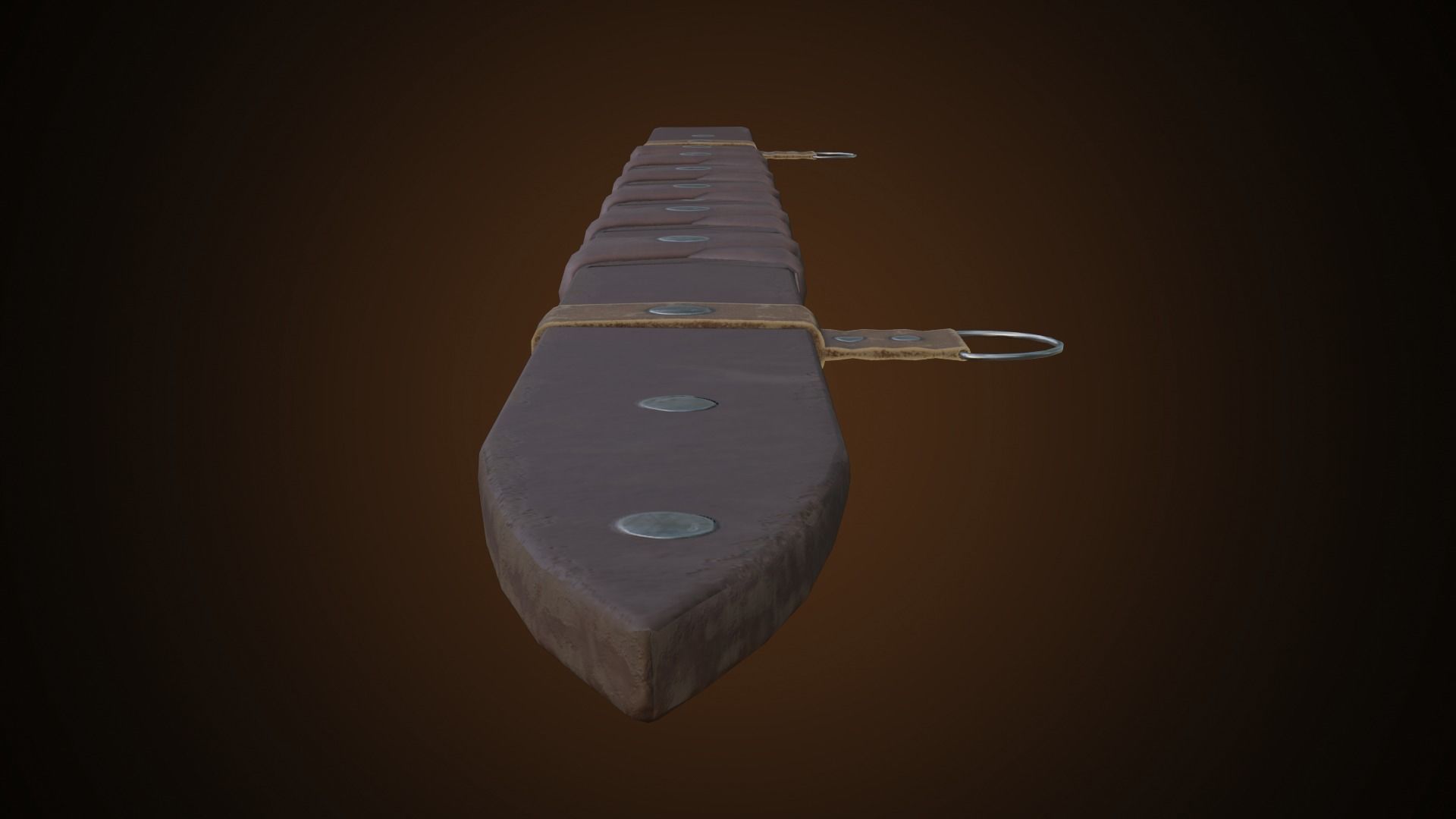 Two hand sword Low-poly 3D model_7