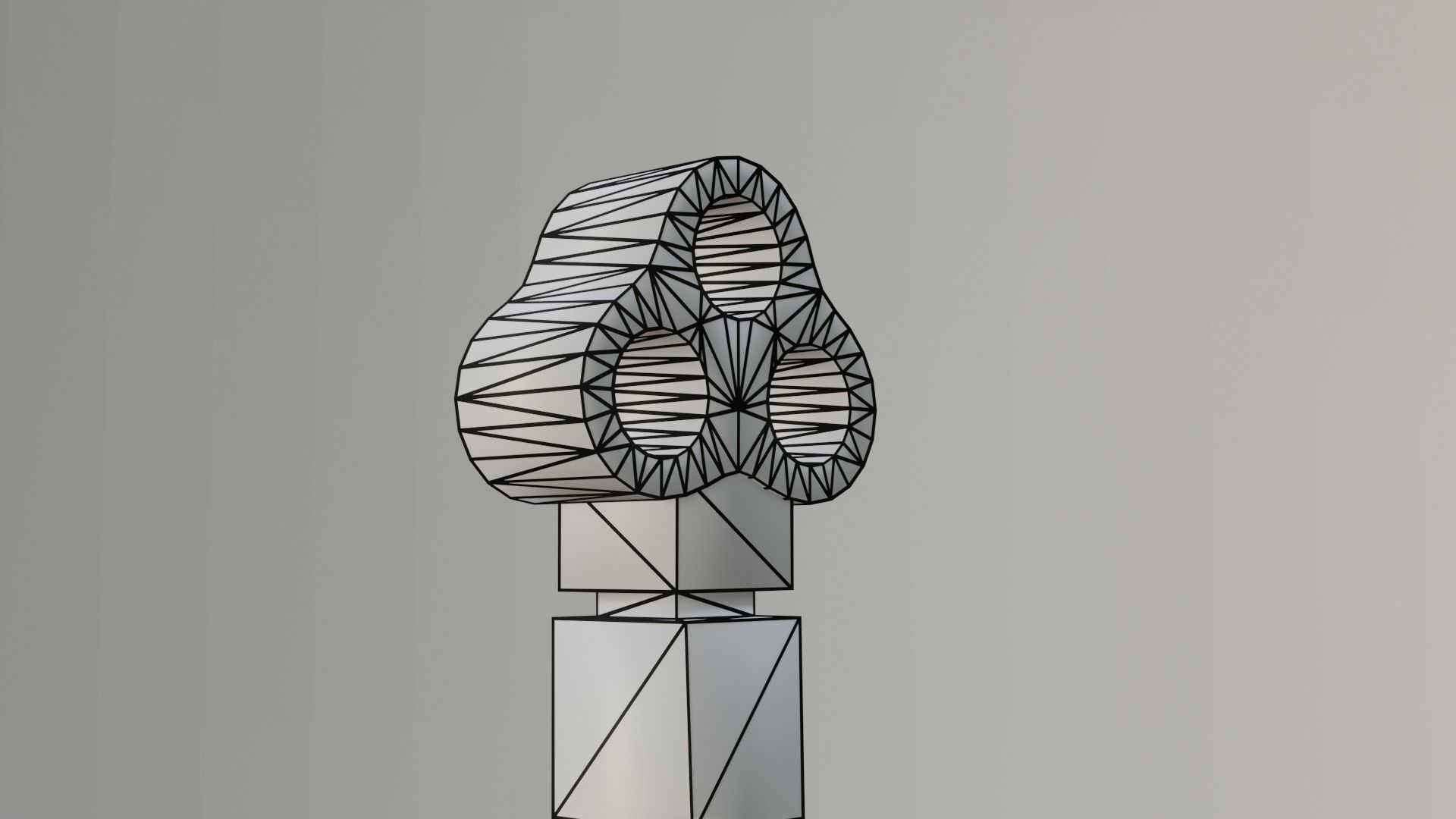 Two hand sword Low-poly 3D model_48