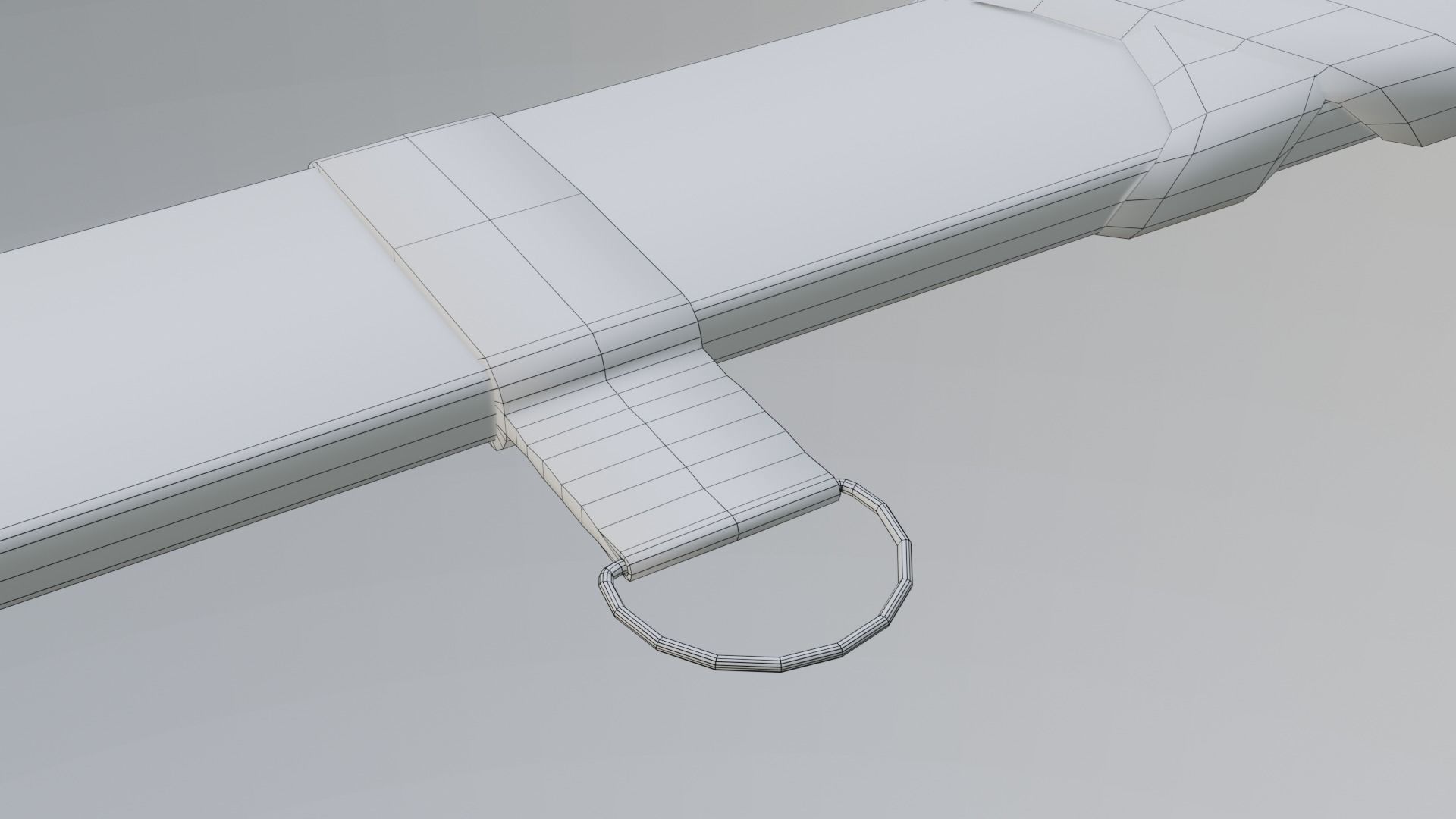 Two hand sword Low-poly 3D model_54