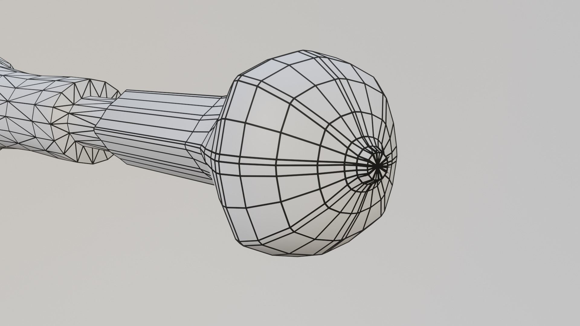 Two hand sword Low-poly 3D model_50