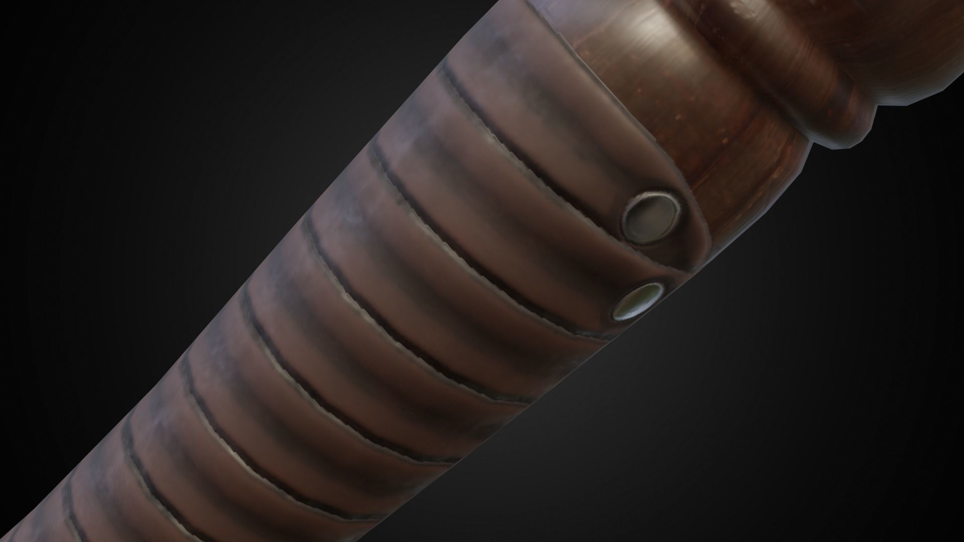 Two hand sword Low-poly 3D model_28