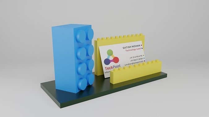 Lego Visiting Card Holder 3D print model